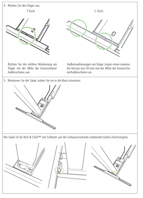 Telaio per scrivania Linak per carichi pesanti Telaio per scrivania angolare corsa 650 mm bianco