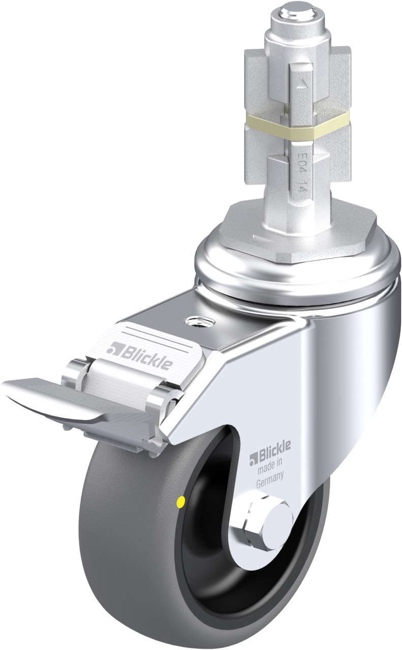 LKRA-TPA 80G-11-FI-ELS-E14 Roulette pivotante d'appareil avec trou de ...